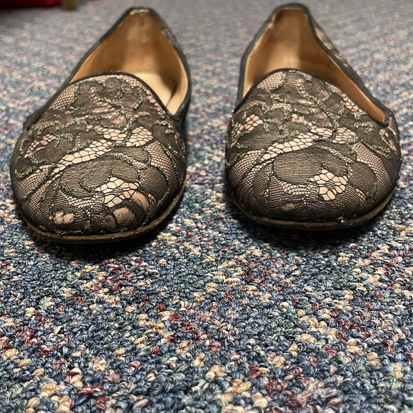 Preloved Valentino Lace Embellished Flats Loafers size 36 1/2 - Picture 8 of 17